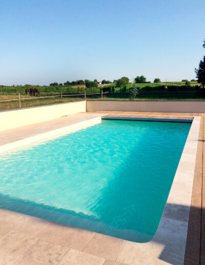 Construction of a swimming pool by Piscines ANCA