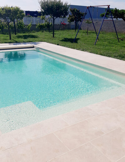 Monoblock polyester swimming pool by Piscines ANCA